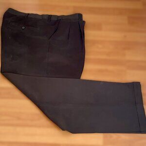 PERRY ELLIS - Men's stretch waist Black Pants Size 36" x 29" 100% Polyester